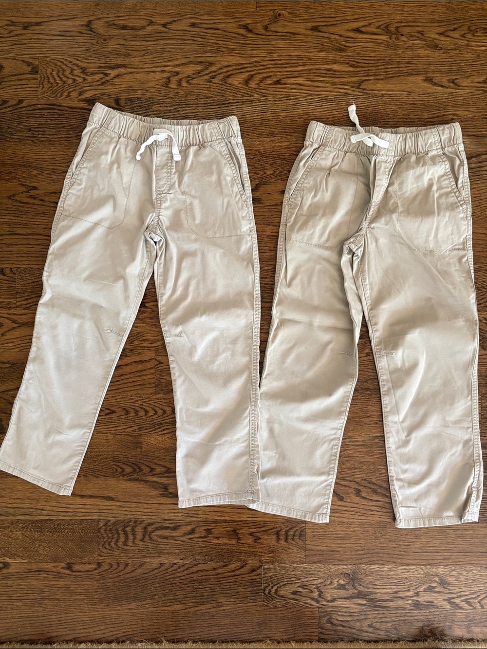 Cat & Jack Neutral Beige Straight Pant Lot (2)